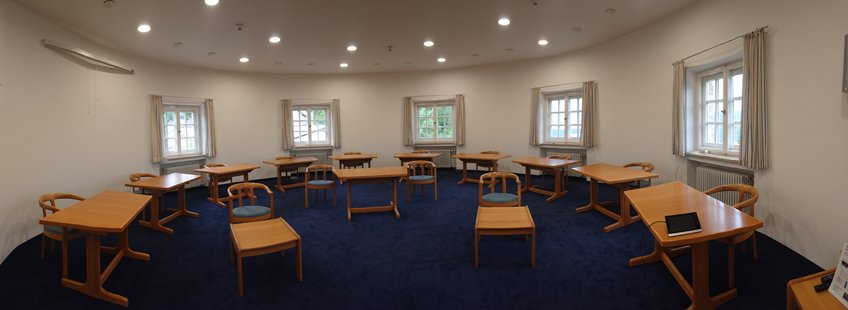 Blauer Seminarraum