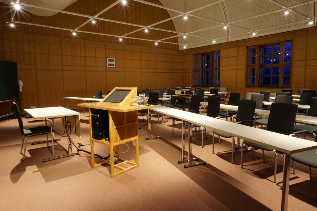 Lectern with monitor and PC