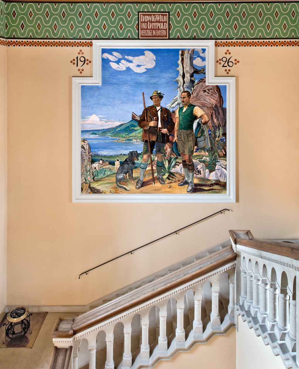 Herzog Ludwig Wilhelm i. B. (l.) und Herzog Luitpold i. B. (r.) auf dem Ringberg Herzog Luitpold i. B.