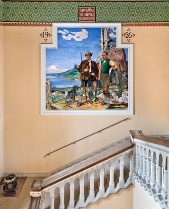 Duke Ludwig Wilhelm i. B. (l.) and Duke Luitpold i. B. (r.) on the Ringberg Herzog Luitpold i. B.